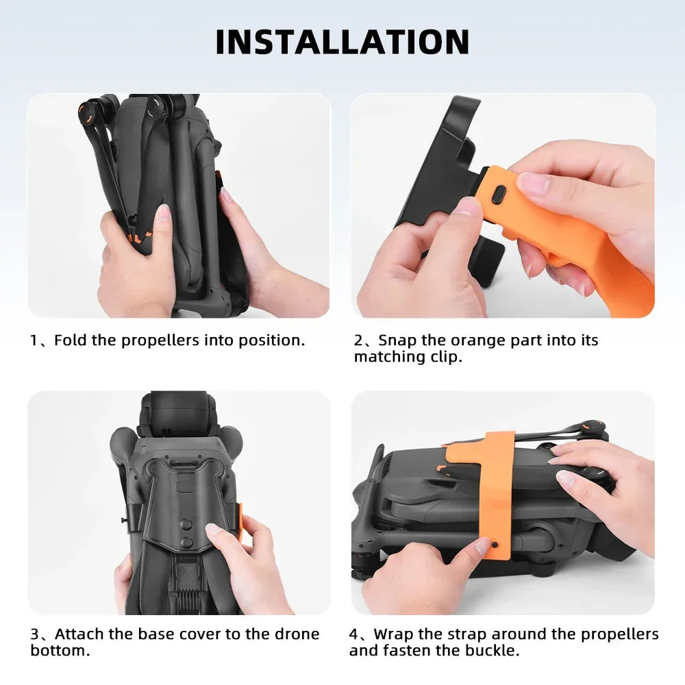 For DJI Mavic 4 Pro Accessories Propeller Holder Strap and Landing Gear Tripod Stand Support Leg Drone Protector
