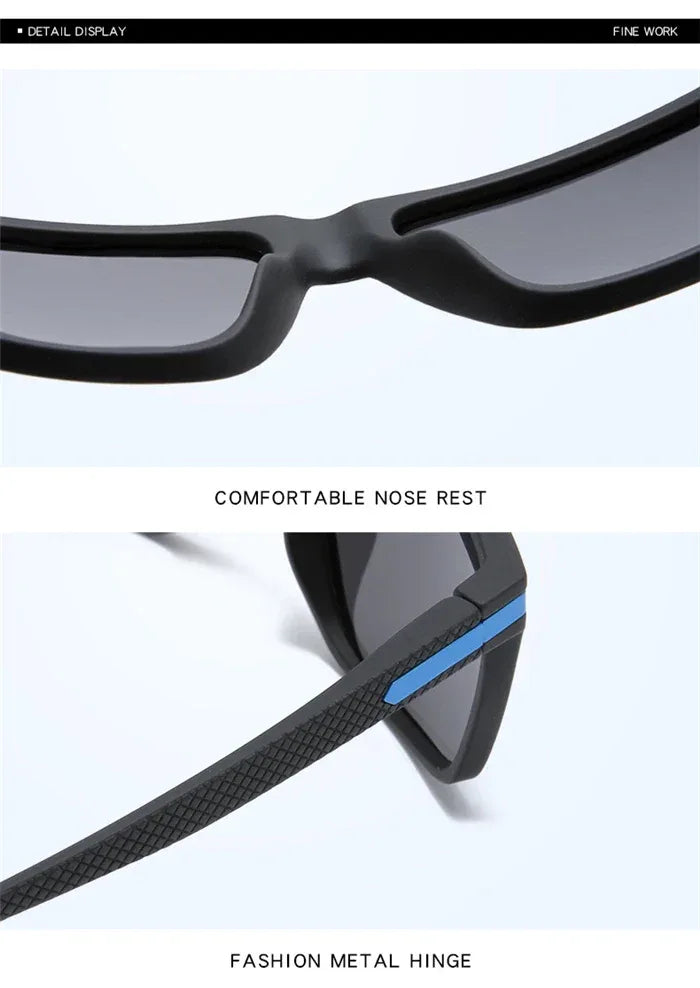 Outdoor Sport Square Nearsighted Sunglasses With Diopters Driving Anti-Glare Prescription Sun Glasses For Men 0 -0.5 -0.75 To -6