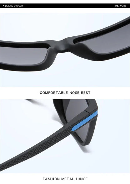 Outdoor Sport Square Nearsighted Sunglasses With Diopters Driving Anti-Glare Prescription Sun Glasses For Men 0 -0.5 -0.75 To -6