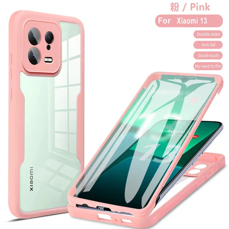 360 Full Body Protective Phone Case For Xiaomi Mi 14 Ultra  Mi14 13 12 Pro Xiaomi 13T 12T Mi 13 12 Lite 12X Built Screen Cover