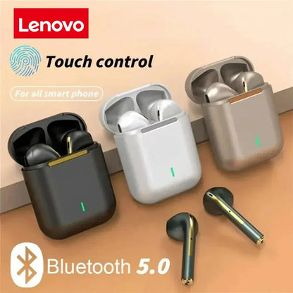 Lenovo Wireless Earphones, HiFi in-Ear Stereo with Microphone, Waterproof, Bluetooth, Touch Control, Noise Cancellation