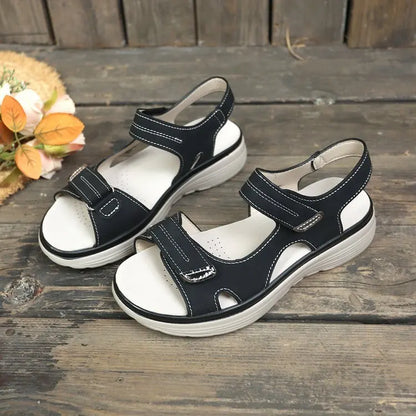 Summer Wedge Sandals for Women 2025 New Plus Size Fashion Non Slip Beach Shoes Casual Woman Lightweight Platform Sandals