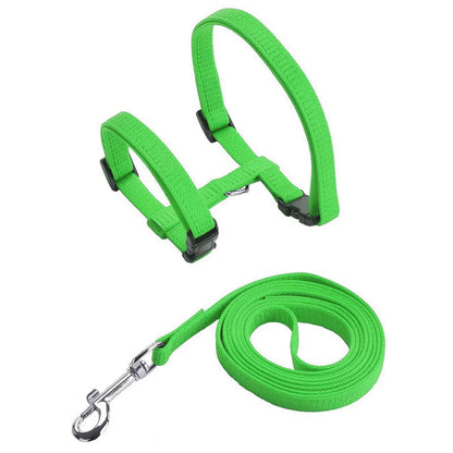 Adjustable Pet Cat Collar For Cats Cozy Nylon Rabbit Kitten Kedi Harness Leash Set Dog Cat Accessories Products For Pets
