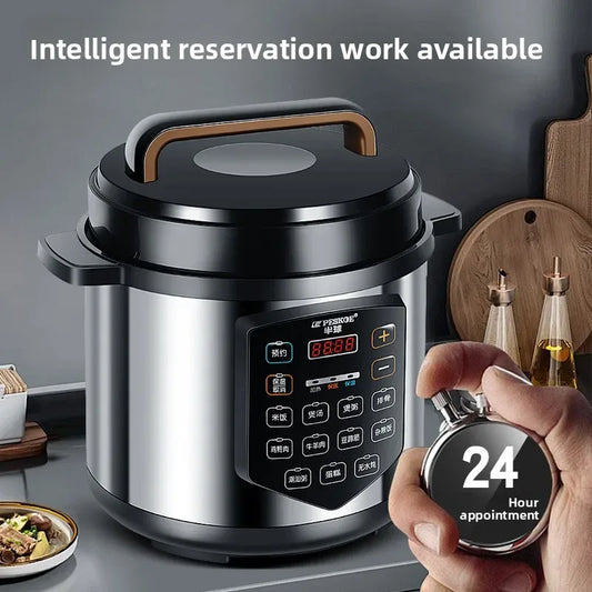 ‌13L Commercial Heavy Duty Pressure Cooker,Restaurant Grade Electric Steamer,Breakfast Buffet Auto Keep Warm Function