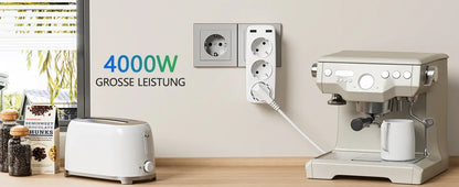 LENCENT USB Sockets dice Without Cable socket EU Socket Adapter Multiple socket EU Outlet Extender
