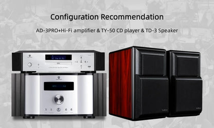 Winner TD-3 Hi-Fi Passive Bookshelf Speakers, 2.0 Stereo Wooden Enclosure Audiophile System for Home Audio