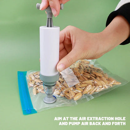 Reusable Vacuum Storage Bags 3D Printer Filament Electric Vacuum Pump Air Valve Pump Sealing Vegetables Food Storage Zipper Bag