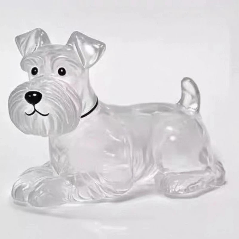 Cute Clear Puppy Hair Memorial DIY Pendant Keychain Decor Keepsake Capsule Pet's Dog Fur Container Pet Lovers Home Display Gifts