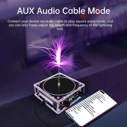 10cm Tesla Coil Arc Generator Touchable Artificial Lightning for Physics Teach Electromagnetic Science Popularization Experiment