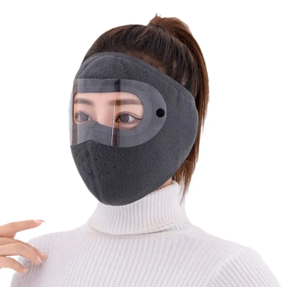 Winter Windproof Mask Thickened Warm Fleece Breathable Motorcycle Cycling Face Mask Bike Riding Sportmask Cover Goggles