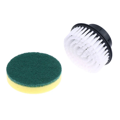 Electric Scrubber Brush Replacement Heads 4Pcs Set For Handheld Cleaning Tool Bathtub Kitchen Sink Floor Surface Pads