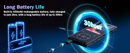 128GB MP3 Player: Portable Music Player with Bluetooth 5.2 HiFi Sound Shuffle Single Loop FM Radio Built-in HD Speaker Voice Rec