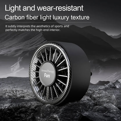 New car aromatherapy fan, USB cool seven color ambient lighting, three adjustable car fans, large truck van car fan