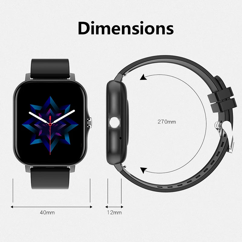 Sport Smart Watch Fitness Clock Health Monitor Waterproof Smartwatch Bluetooth Call Watches for Men Women IOS Android Phone 2025