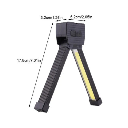 Gym Lamp For Posing Portable Magnet LED Flashligh 7th Gear Dimming Folding Worklight Waterproof Led Flashlight With Magnet Hook
