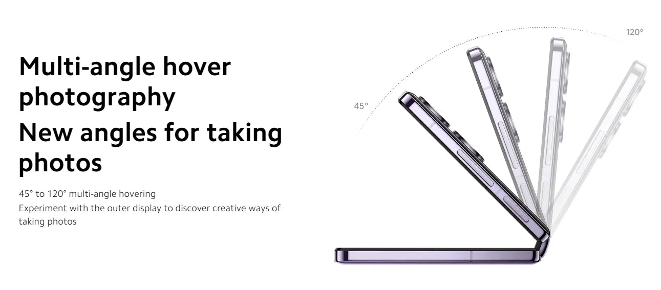 Global Version Xiaomi MIX Flip Leica 50MP Camera 4780mAh 67 W 12GB 512GB Snapdragon 8 Gen 3 Hyper Charger 6.86" 120Hz Display