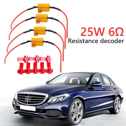 2Pcs Car LED Canbus Decoder 25W 25Ohm Load Resistors for Automobile Turn Signal Lantern License Plate Lamp Resistors Resistance