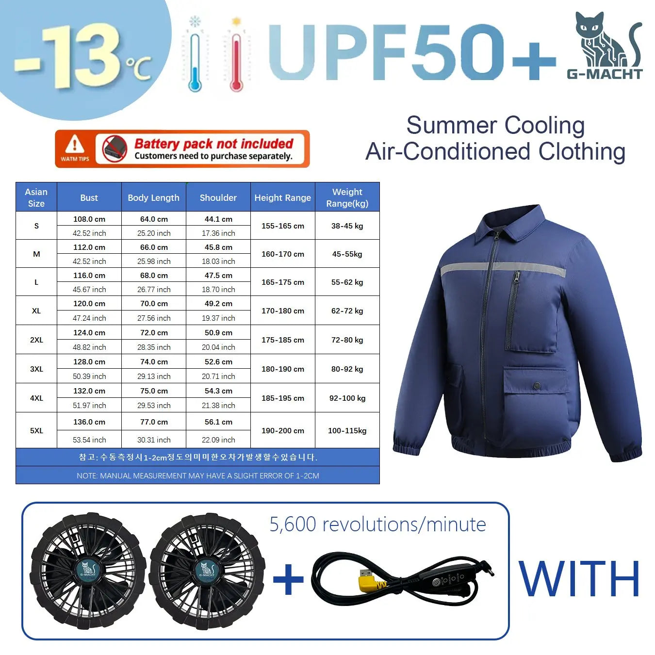 Summer 4 Fans Air Conditioning Cooling Vest Men Women Ultralight Outdoor Jacket Sun Protection Windbreaker Travel Fishing Sports