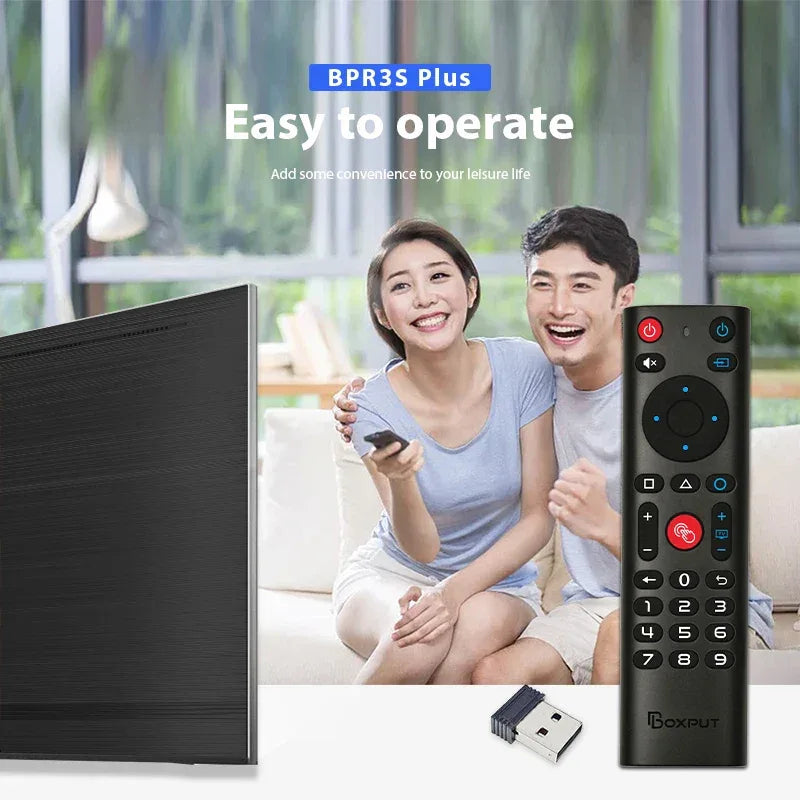 BPR3S PLUS BT Air Mouse Voice Function IR learning TV 2.4G Wireless Remote Controller With Gyroscope for Android TV Box/PC