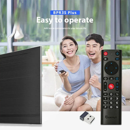 BPR3S PLUS BT Air Mouse Voice Function IR learning TV 2.4G Wireless Remote Controller With Gyroscope for Android TV Box/PC