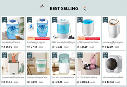 Shoe Washing Machine Household Portable Removable Shoe Washing Machine Socks Washing Machine Integrated Blue Light Antibacterial