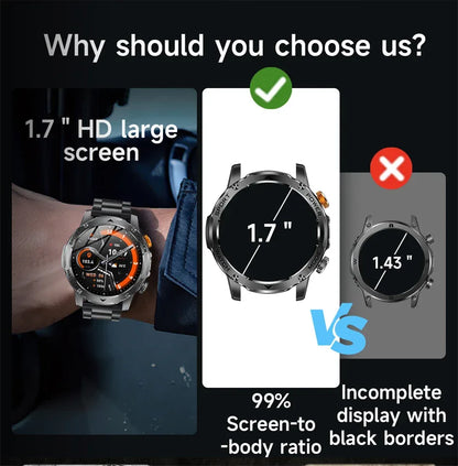 LIGE AMOLED Smart Watch Men with Flashlight Sports IP68 Waterproof Fitness Tracker Bluetooth Call Smartwatch Man for Android iOS