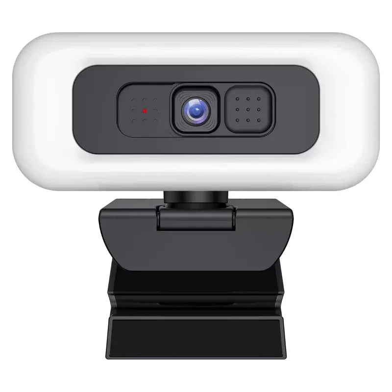 4K Webcam with Light Full HD 2K 1080P Live Streaming Web Cam for PC Laptop Auto Focus Computer Camera with Microphone