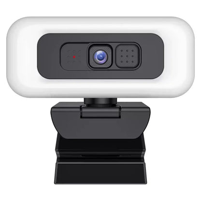 4K Webcam with Light Full HD 2K 1080P Live Streaming Web Cam for PC Laptop Auto Focus Computer Camera with Microphone