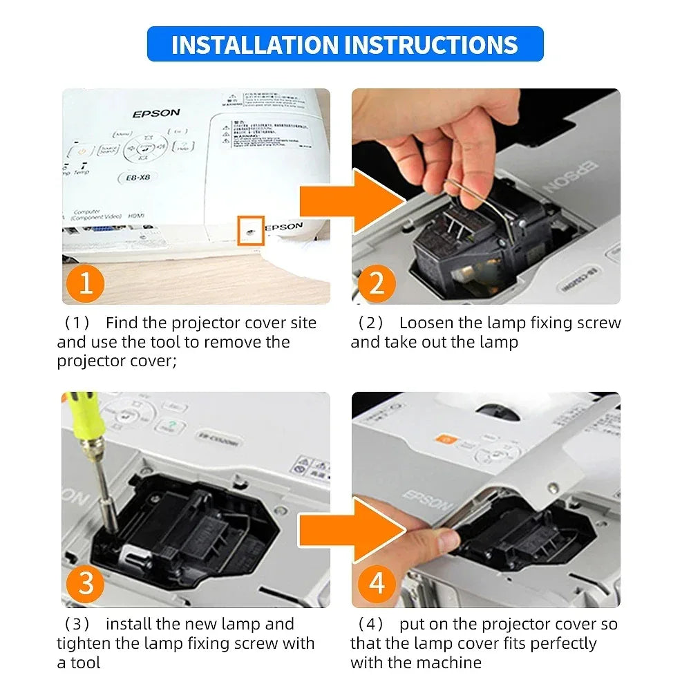 ELPLP39/V13H010L39 Projector lamp for Epson EMP TW1000 EMP TW2000 TW700 TW980 PowerLite Home Cinema 720 1080UB PC 810 1080ub 720