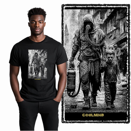 Coolmind U4 Streetwear Cool Print Exclusive Graphic T shirt fo men 100% Cotton Big Size vintage BLACK men's novelty tee shirt