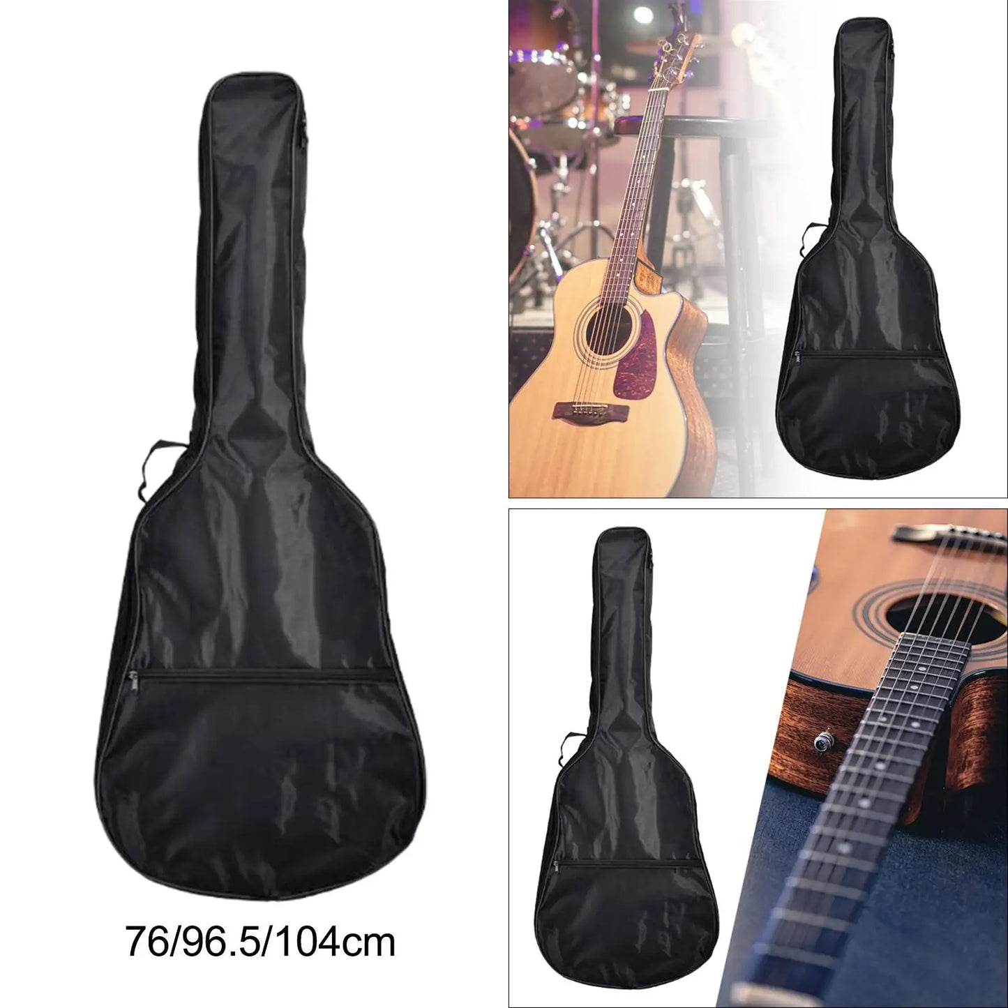 Acoustic Guitar Case Portable Travel Waterproof Padded Guitar Bag Guitar Case