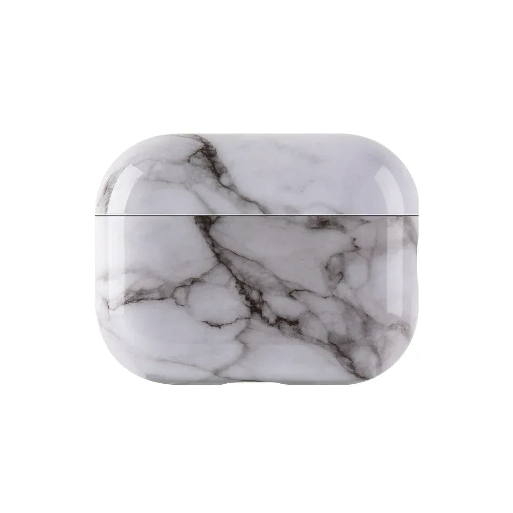 Marble Pattern Case For Apple Airpods Pro 3 Generation 2025 Hard PC Cover For AirPods 4 3 1 2 Pro2 Marble Protective Case Fundas
