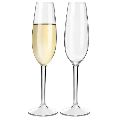 MICHLEY Unbreakable Champagne Flutes Glasses Set Plastic Tritan Sparkling Wine Glass For Wedding Party Picnic Barware 2/4 pcs
