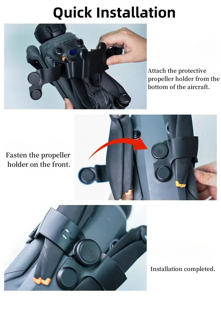 Propeller Holder for Mavic 4 Pro Drone | Soft Pad Bottom Protection |Quick-Release Blade Fixing Clip | Anti-Scratch Storage Lock