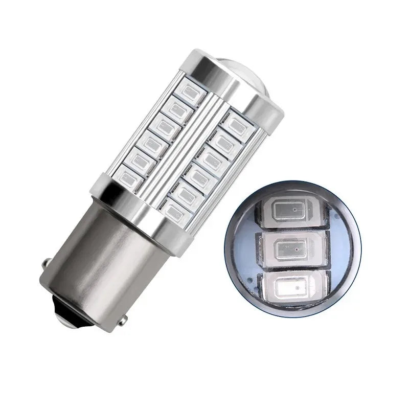 2X 1156 1157 P21/5W BAY15D 7440 7443 3157 33SMD Super Bright Brake Lights Fog Lamp Auto Daytime Running Light Stop Bulbs 12V