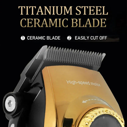 Kemei 1691  Professional Barber Cutting Machines  Rotation Speed Adjustment LED Display Men's Hair Clipper Trimmer