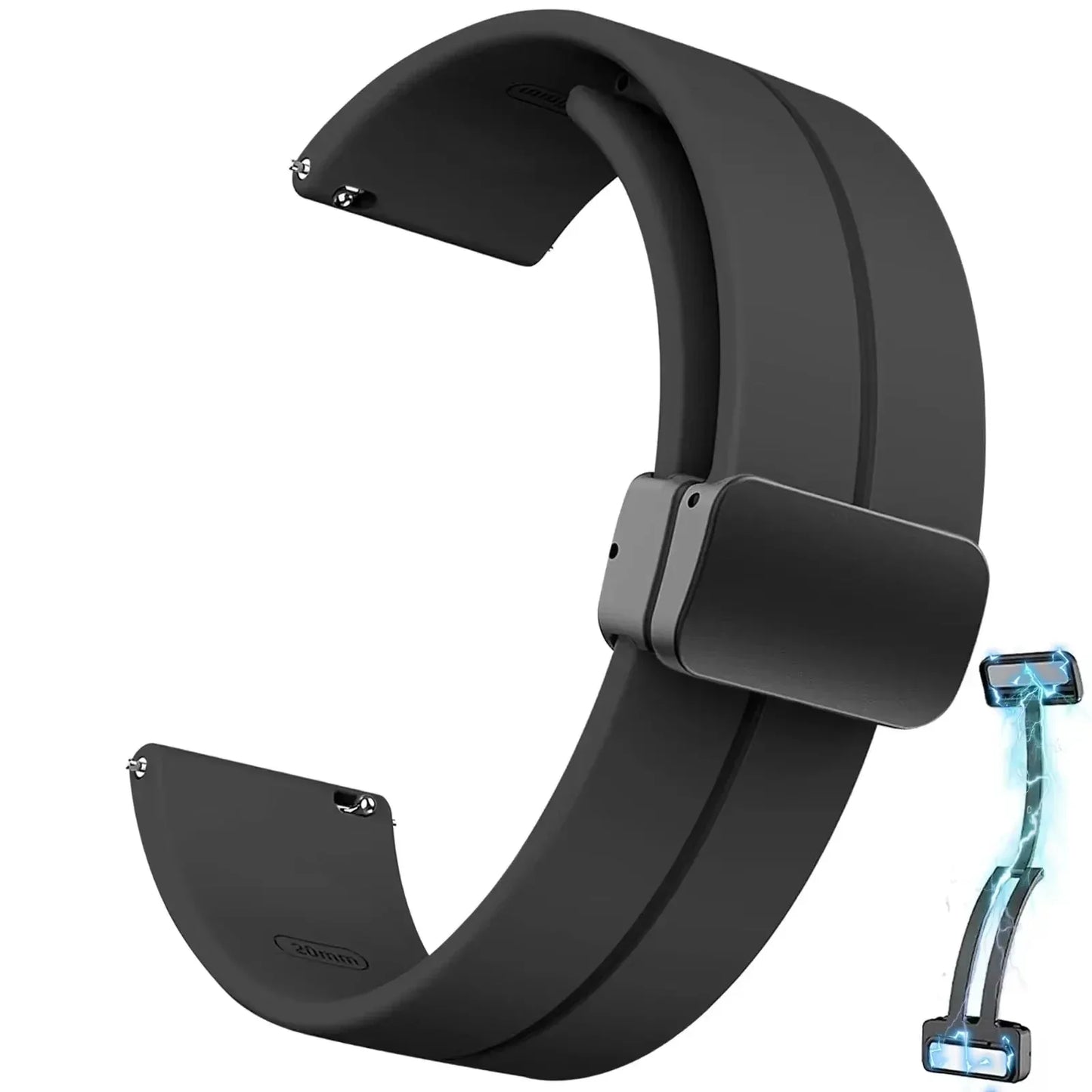 20 22mm Watch Band For Samsung Galaxy watch 6/4/5 pro/gear s3/active 2/classic Sport Magnetic Strap for Huawei GT 2 2e 3 Band