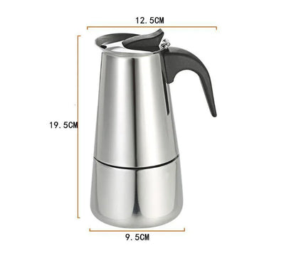 Electric Coffee Pot 1PC Coffee Maker Quick Convenient Electric Oven Coffee Maker Home Office Stainless Steel