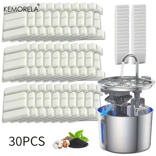 15/30pcs Cat Water Fountain Filter- Suit for Pet Water Fountain Automatic Cat Fountain Filter Replacement For Cats Dogs Indoor by PDG ibma