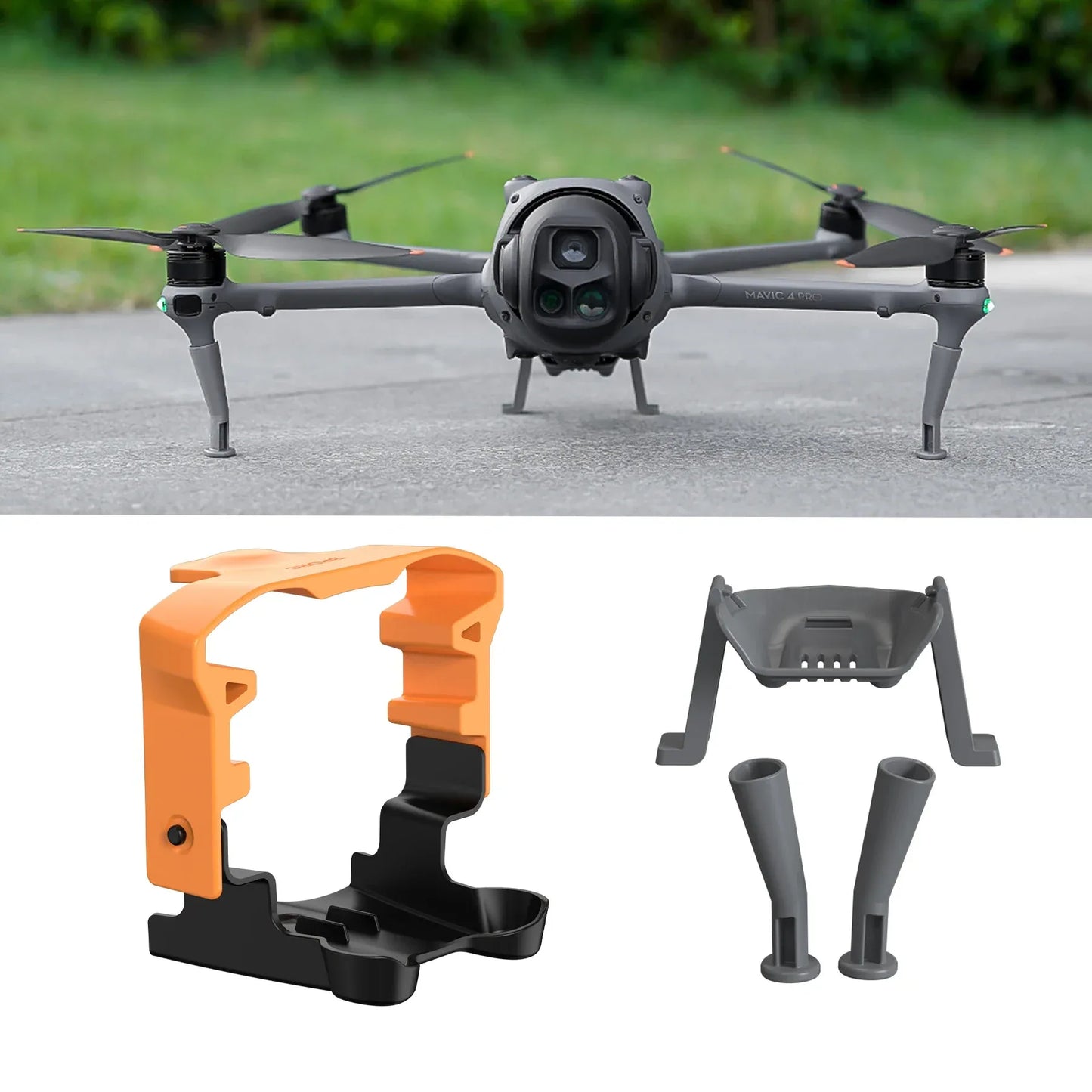 For DJI Mavic 4 Pro Accessories Propeller Holder Strap and Landing Gear Tripod Stand Support Leg Drone Protector