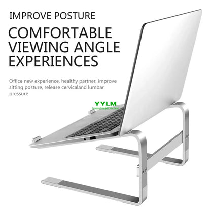 Aluminum Laptop Stand Notebook Riser Holder For Macbook Air 13 iPad Pro Dell HP Lenovo Xiaomi Computer Tablet Support Ordinateur