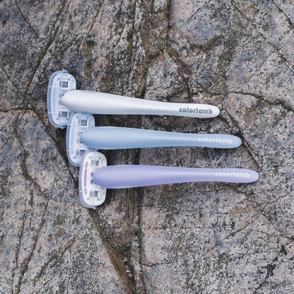 Colorlamb Whale Shape Women Razor with 5 Layer Skincare Soap Blades for Shaving Body Hair Removal Tool Safe Cleaning Shaver