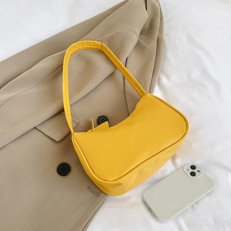 PU Candy Color Mini Handbag Women Shoulder Bag Girls Small Hand Bag Key Phone Pouch Coin Purse Card Bags Card Holder for Women