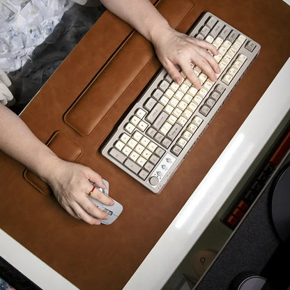 Wrist Pad Rest Keyboard Guard Three Pieces Desk Pad Waterproof PU Mouse Pad Large Mousepad Laptop Non-slip Desk Mat Mouse Mat