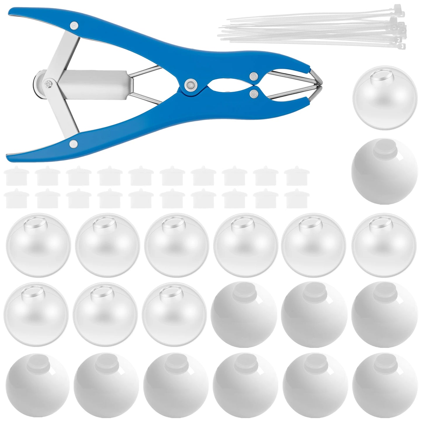10/15/20Pcs DIY Stress Ball Kit Make Your Own Stress Toy Blank Pressure Ball Skin DIY Kit with Expander Tool for Adults Beginner