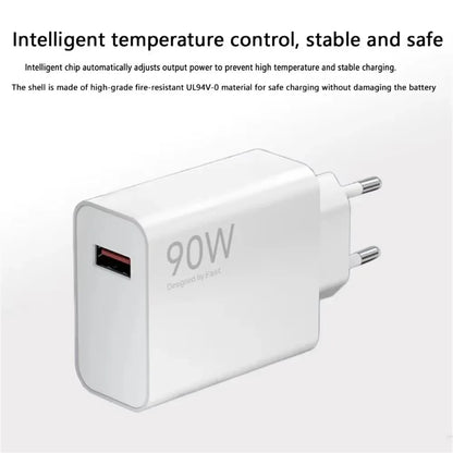 90W Fast Charger For Universal USB Charging Power Adapter USB To Type C Quick Charging Cable Accessories Wall USB Charger