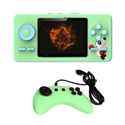 Mini Game Machine  Funny Long Battery Life Macaron Color  Large Screen Retro Video Game Console for Home