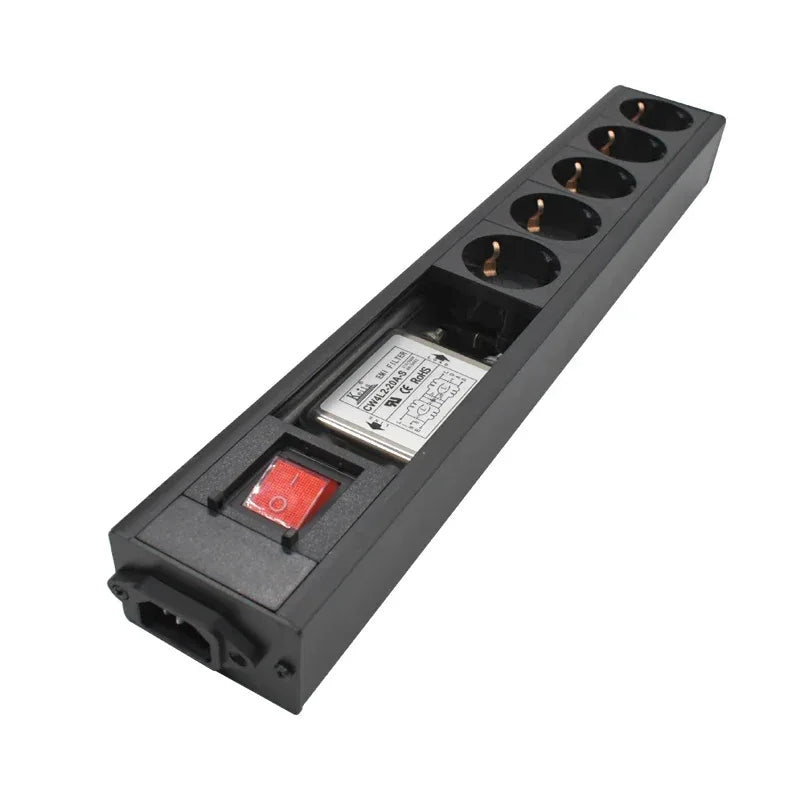 Audio Noise AC Power Filter Power Conditioner Power Purifier with EU Outlets Power Strip 16A 4000W