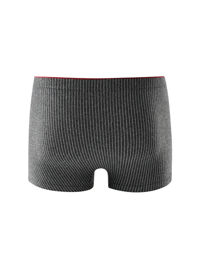 4 pieces of men's boxer underwear Soft, breathable and comfortable men's briefs Striped trendy personality casual loose boxers
