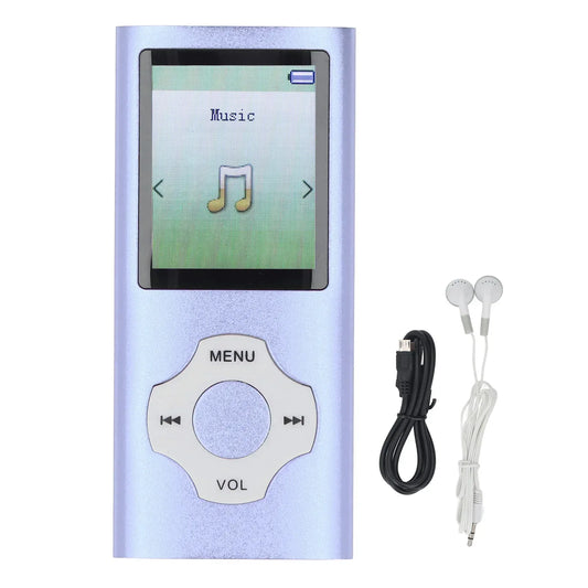 Portable MP3 MP4 Player HiFi Sound 1.8in Color Screen 128GB Expandable Portable Video Music Player Electronic Book Voice Record